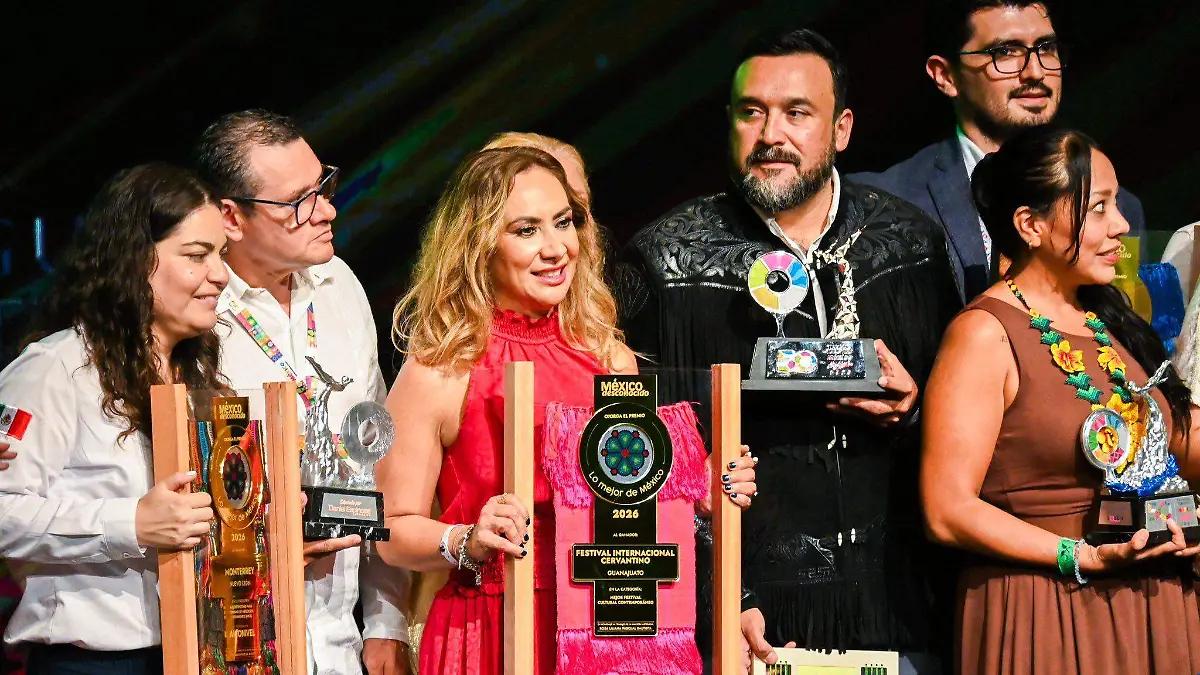 (todas cortesia) Guanajuato – Reconocen la riqueza cultural de la capital, con el premio al Cervantino
