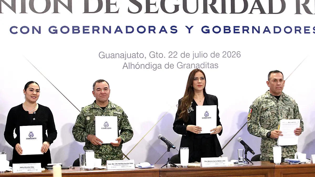 Guanajuato – Destaca Guanajuato reducción de homicidios y robo a carreteras durante reunión regional