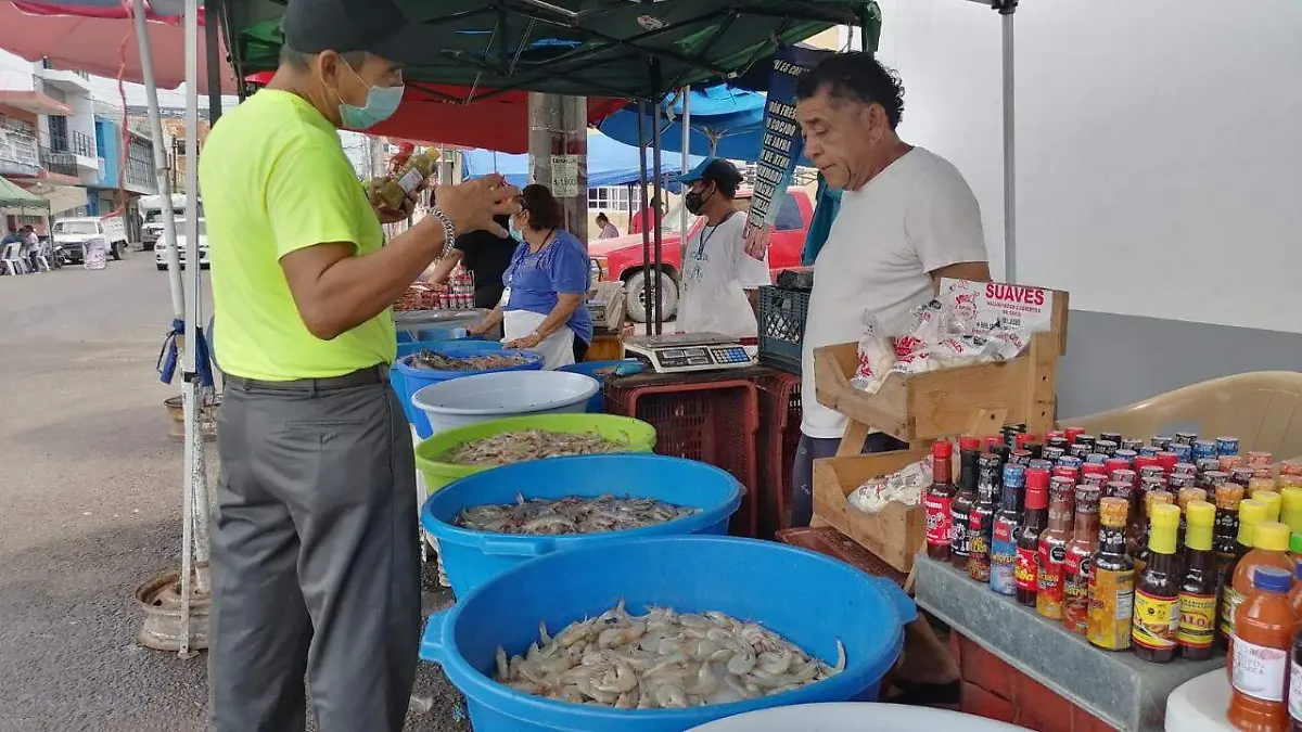 enta de camarón en Mazatlán