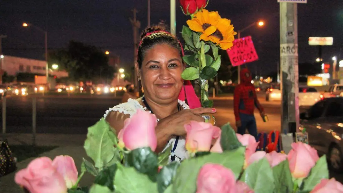 dama de los girasoles