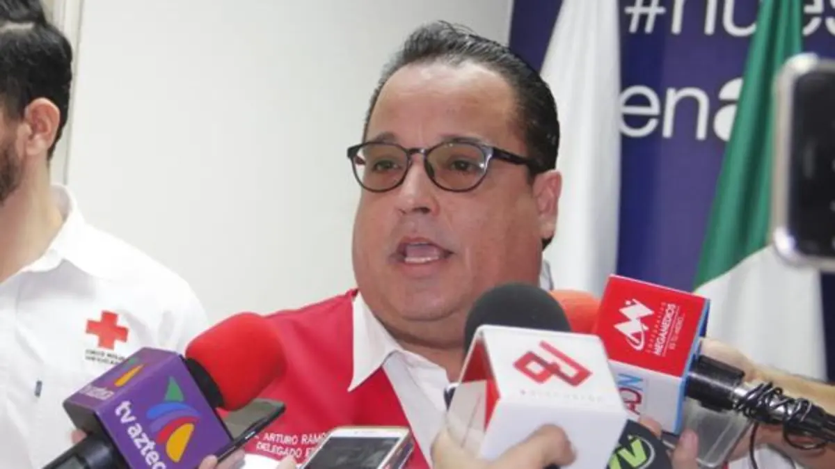 Delegado estatal de Cruz Roja Mexicana Sinaloa, Arturo Ramos Ortiz.