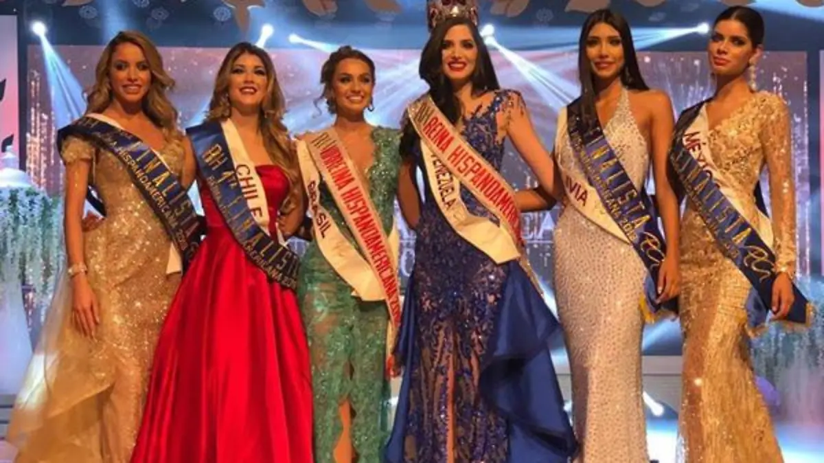 Venezuela gana la corona Reina Hispanoamericana 2018.