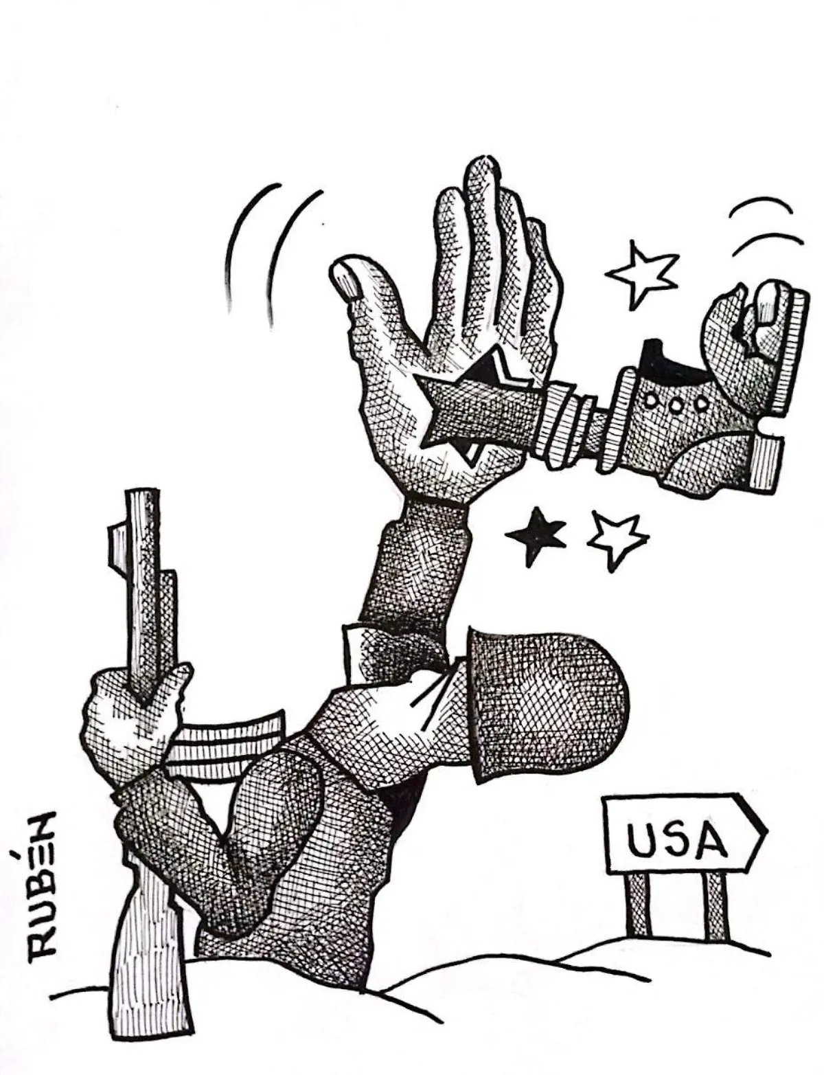 cartón Rubén YA NO HAY RESPETO