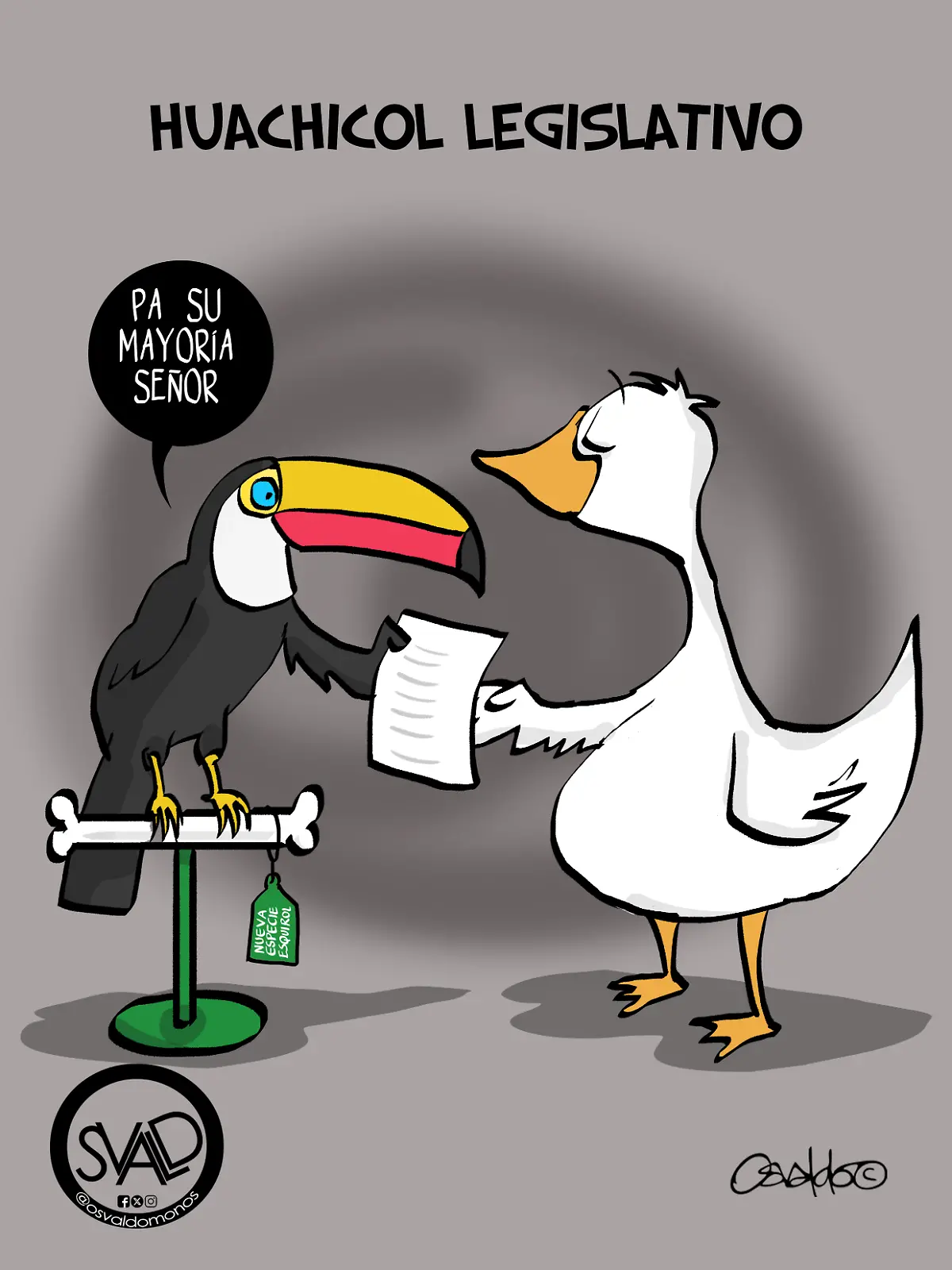 cartón OSVALDO