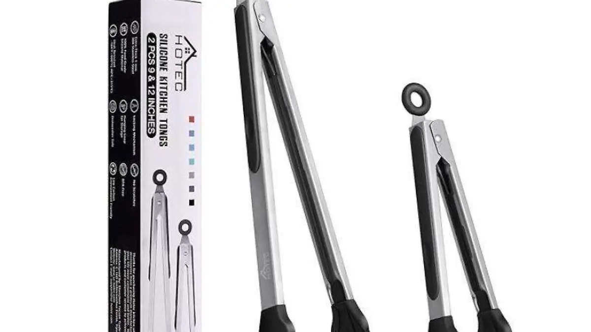 pinzas de cocina de acero inoxidable