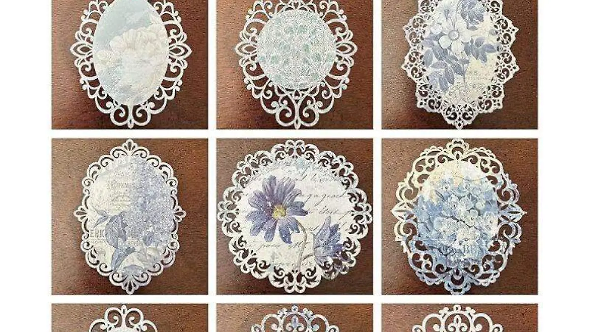 20 suministros de papel de encaje