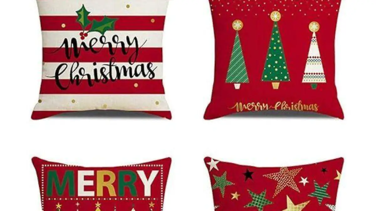 fundas de cojines navideños