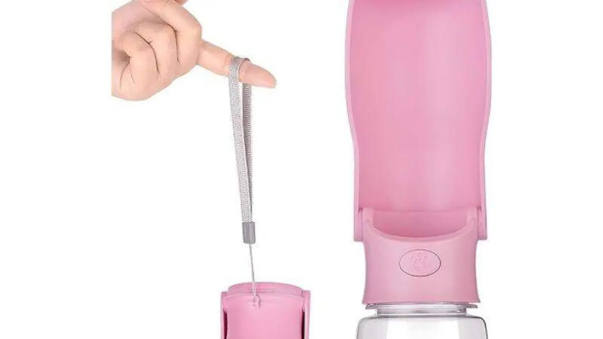 botella de agua para perros