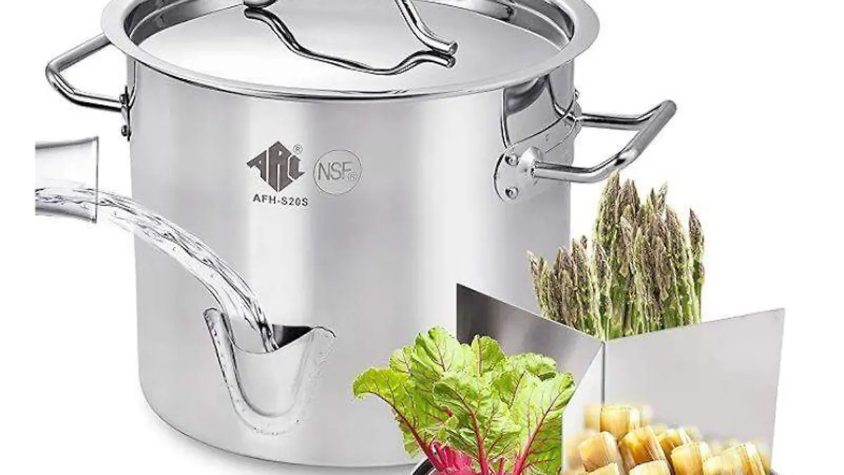 vaporera de acero inoxidable