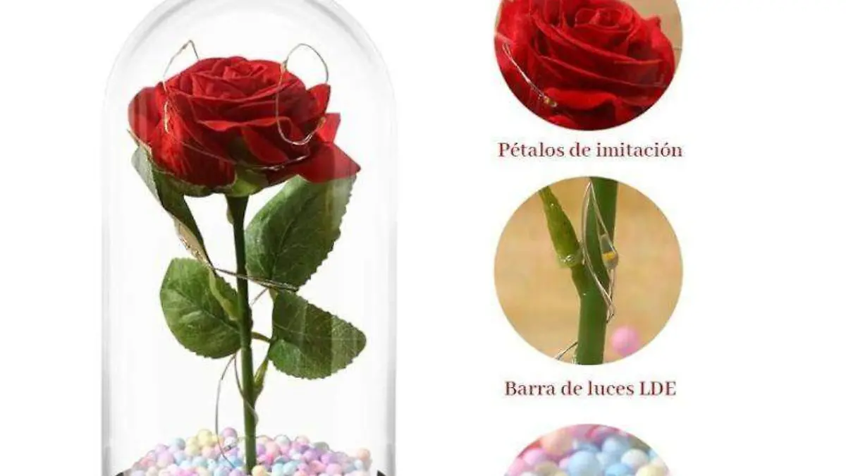 rosa eterna de terciopelo