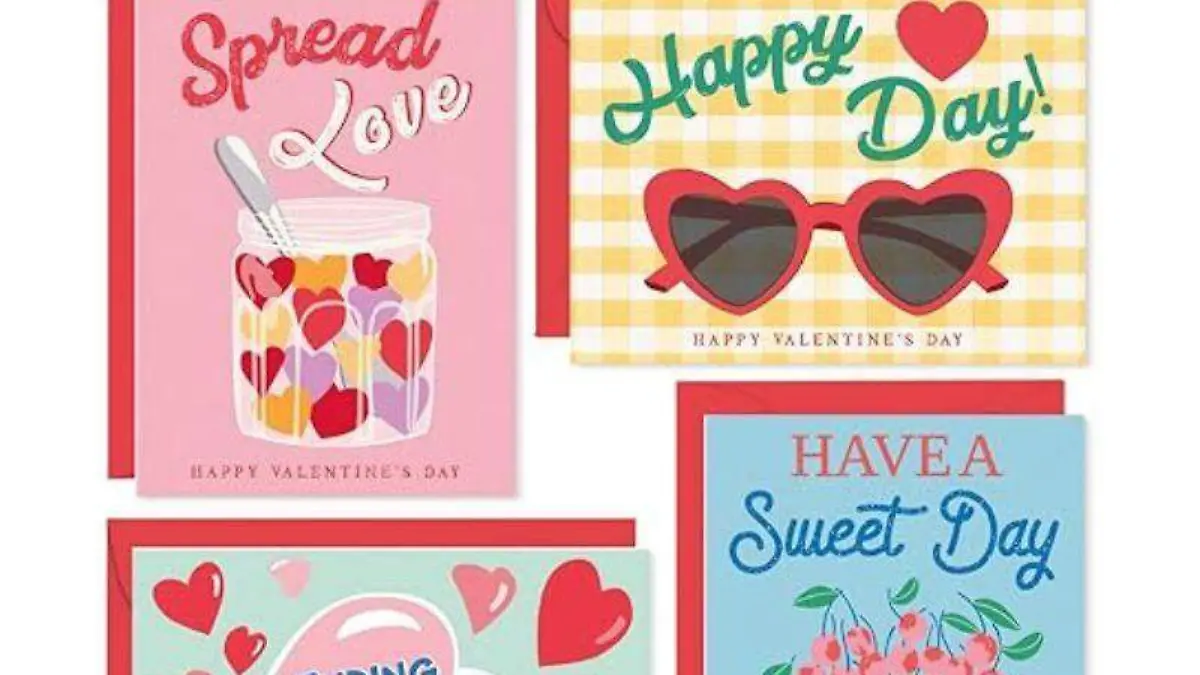 juego de 24 tarjetas de San Valentín