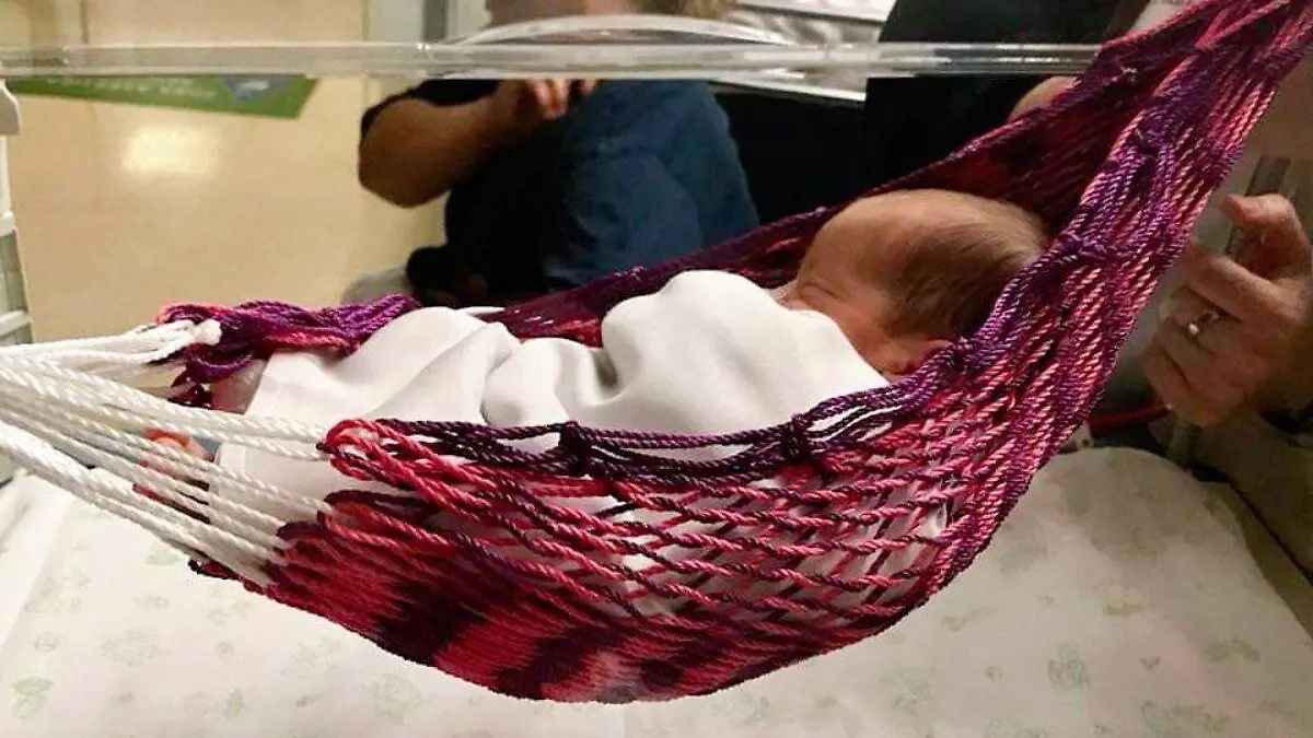 bebés en hamacas
