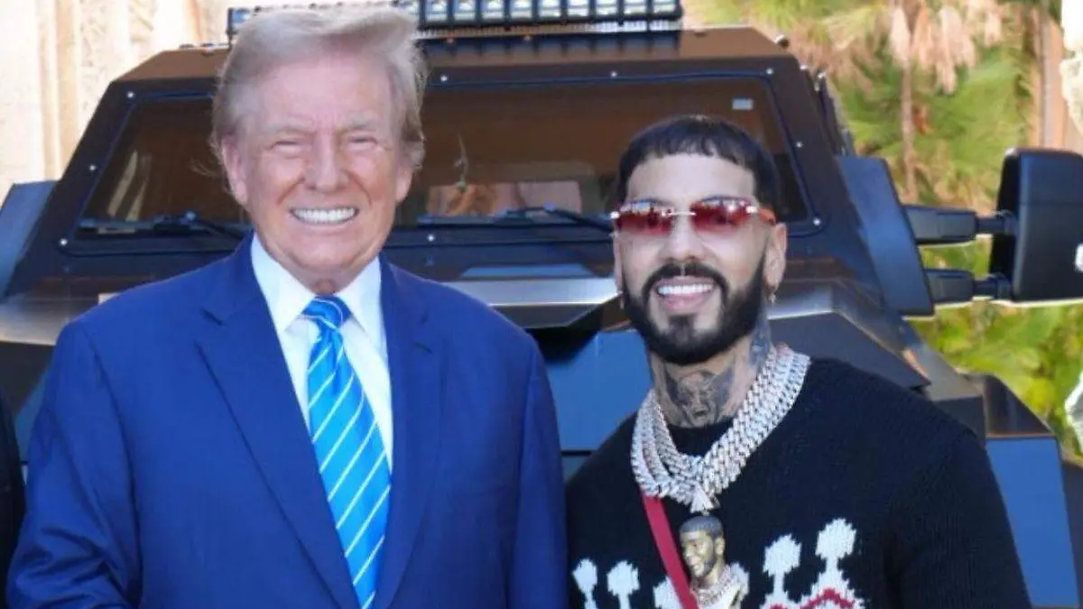 Anuel AA y Donald Trump 