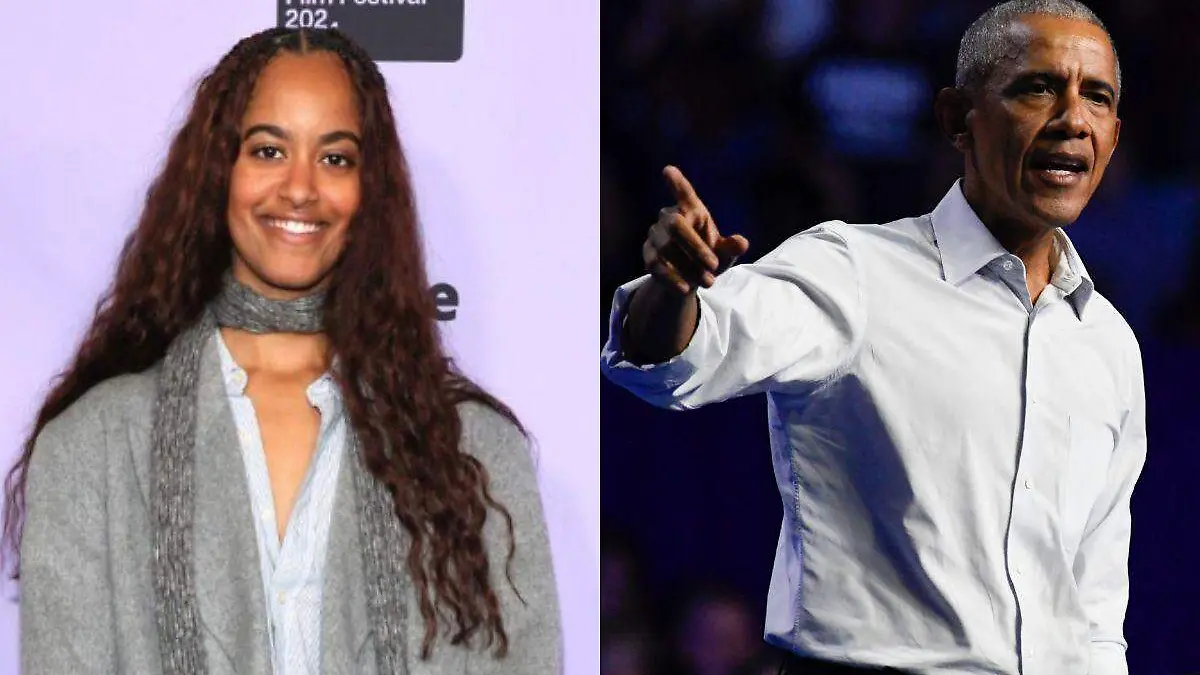 Malia y Barack Obama