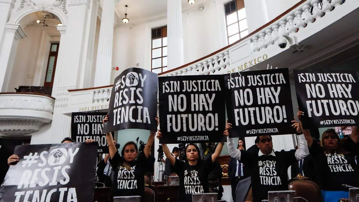 Oposicion protesta en Congreso CDMX_reforma judicial
