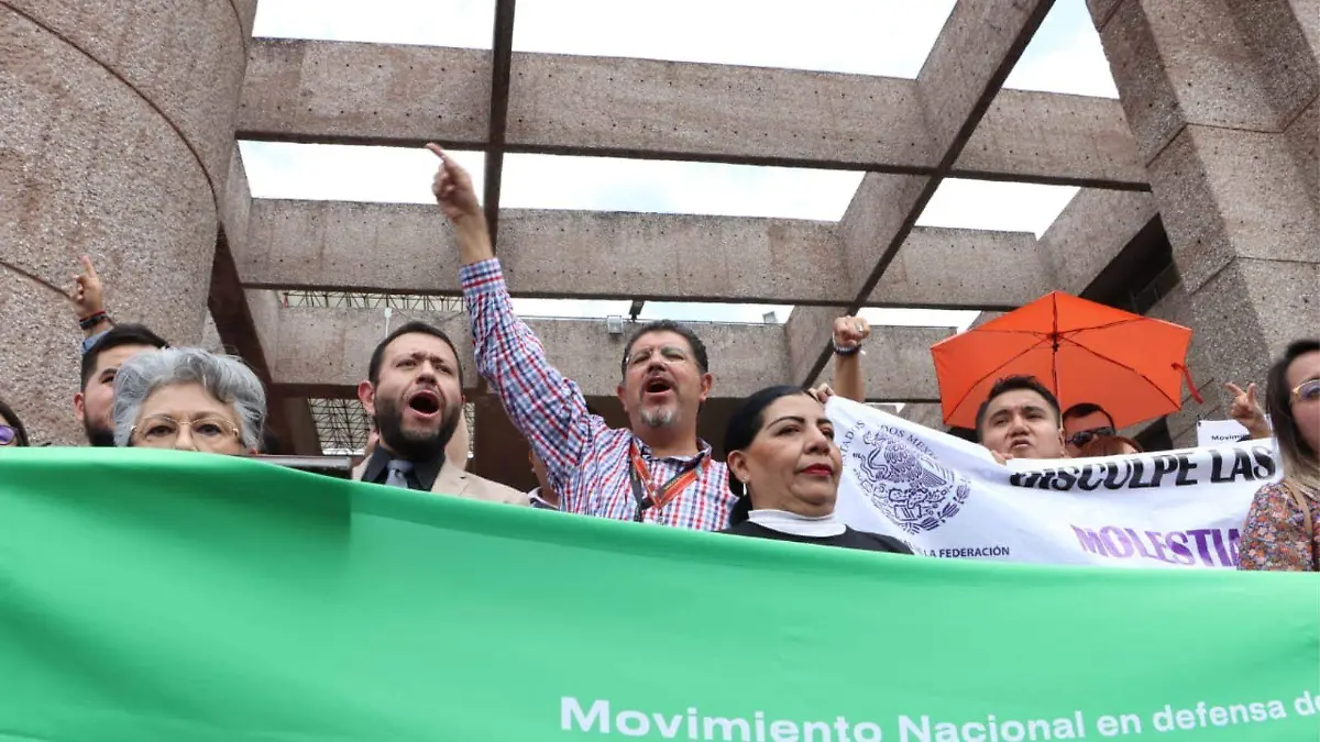 Trabajadores del Poder Judicial de la Federacion protestan