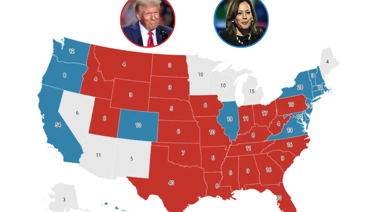MAPA ¿Quén ganó la elección presidencial de EU