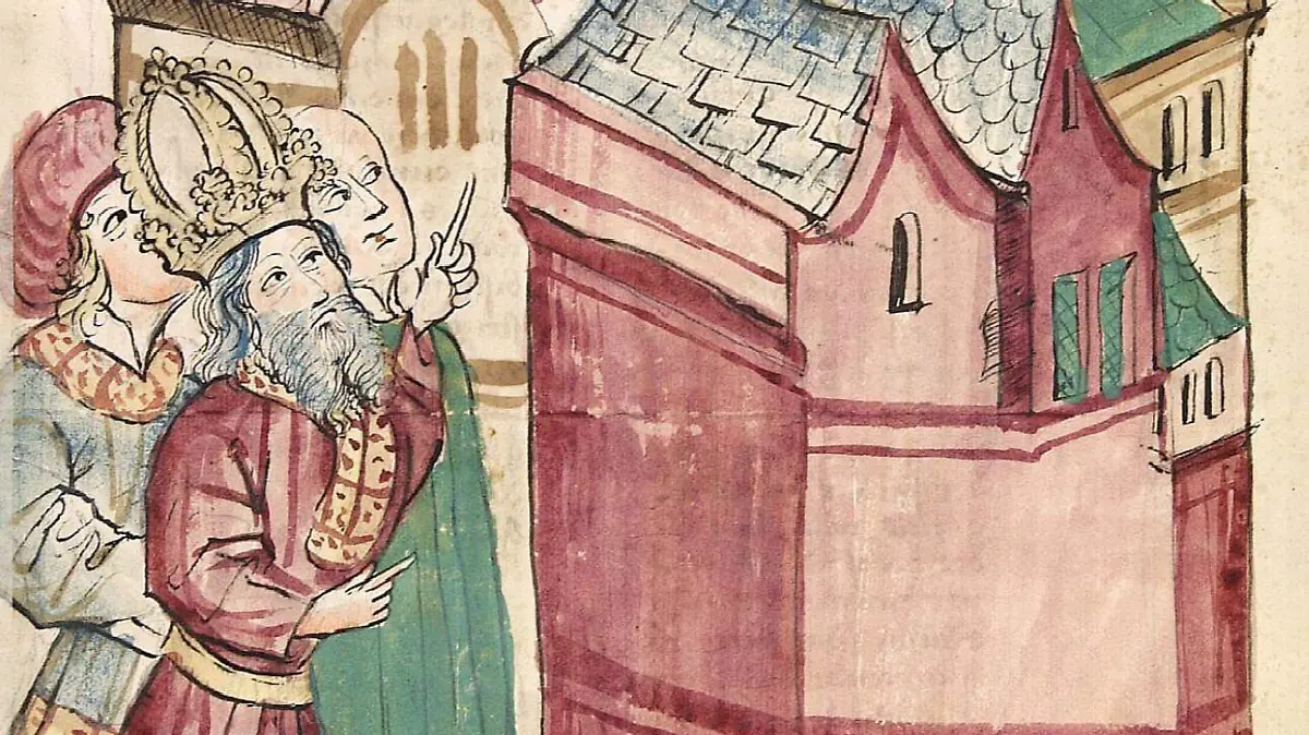 El Emperador del Sacro Imperio Romano Enrique III, en Tivoli, observando a la nueva estrella.