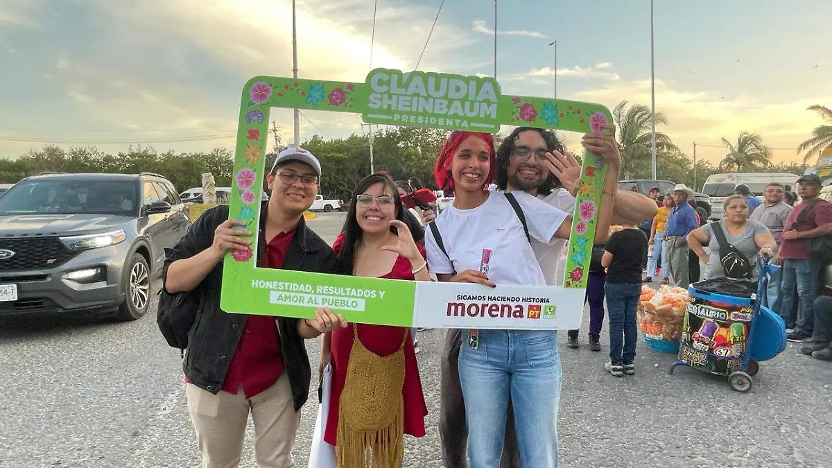 Simpatizantes de Claudia Sheinbaum
