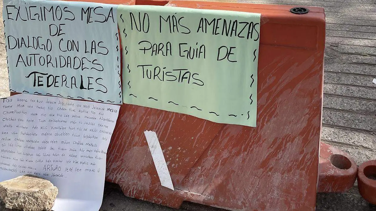 Comerciantes chocan con el INAH en Chichén Itzá bloqueo suma 36 horas 1