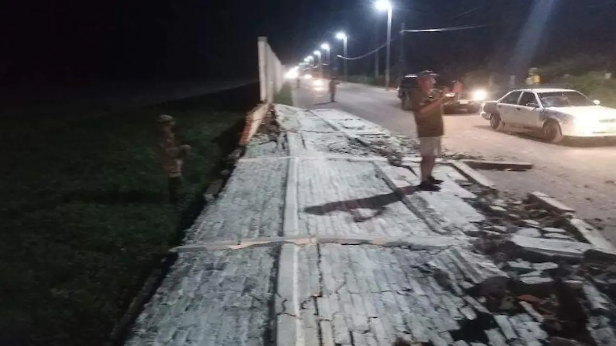 Barda de la FAM colapsa en Pie de la Cuesta