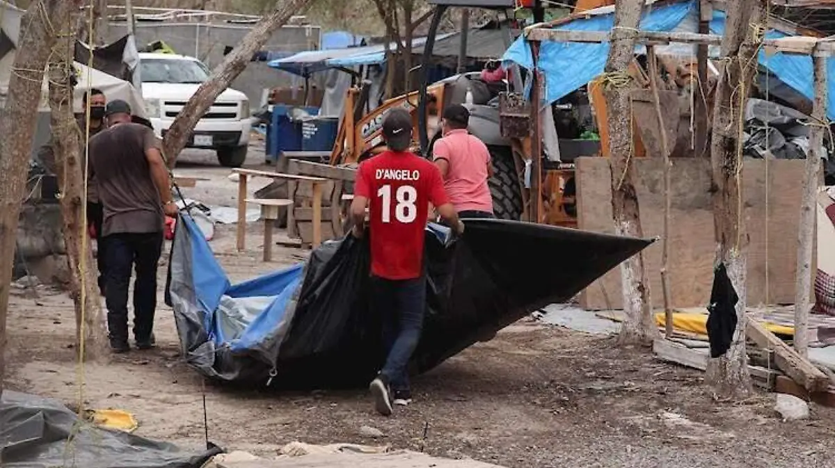 campamento migrante