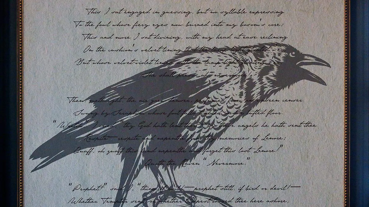 02 CHICA 2022-07-19T094406Z_2067257861_MT1USATODAY18716309_RTRMADP_3_THE-RAVEN-A-POEM-BY-EDGAR-ALLAN-POE-SITS-MOUNTED-TO-THE