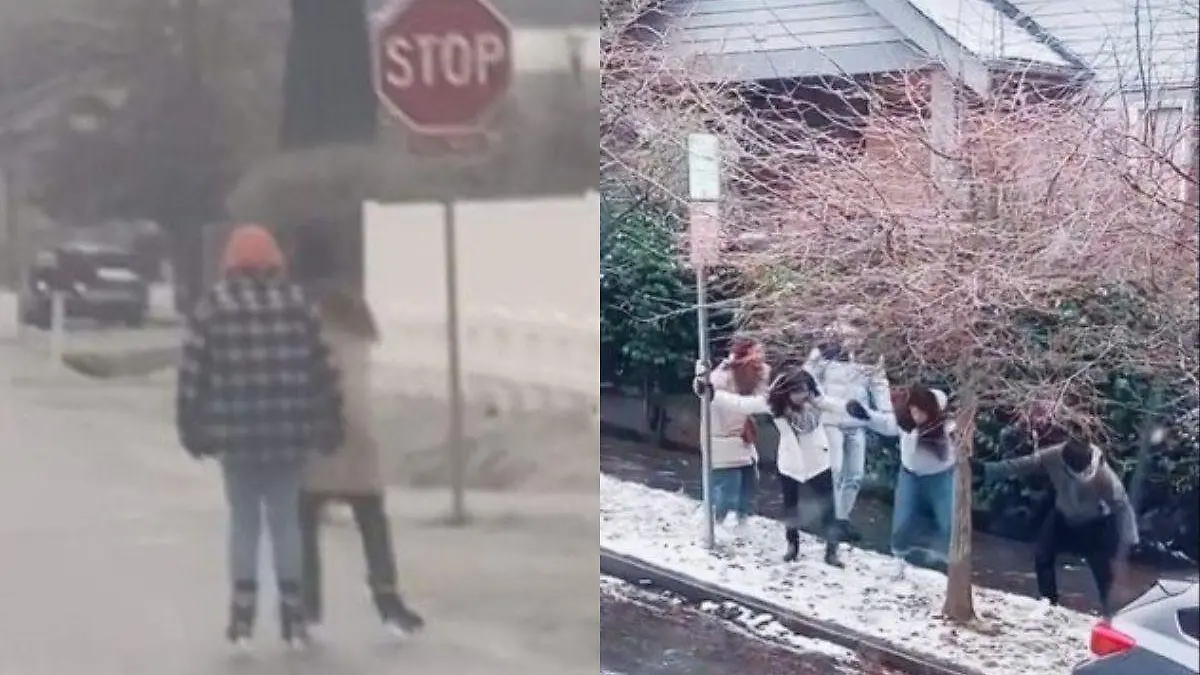 Ciclón bomba convierte las calles de EU en gigantes pistas de hielo