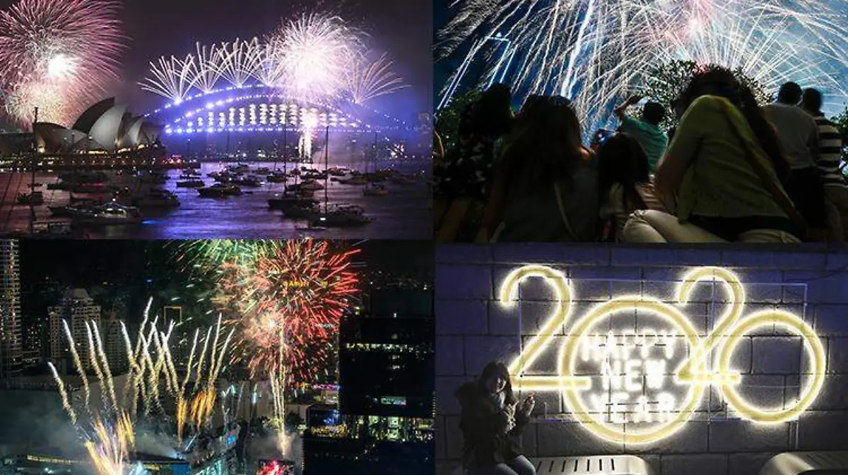 El mundo celebra la llegada del 2020 