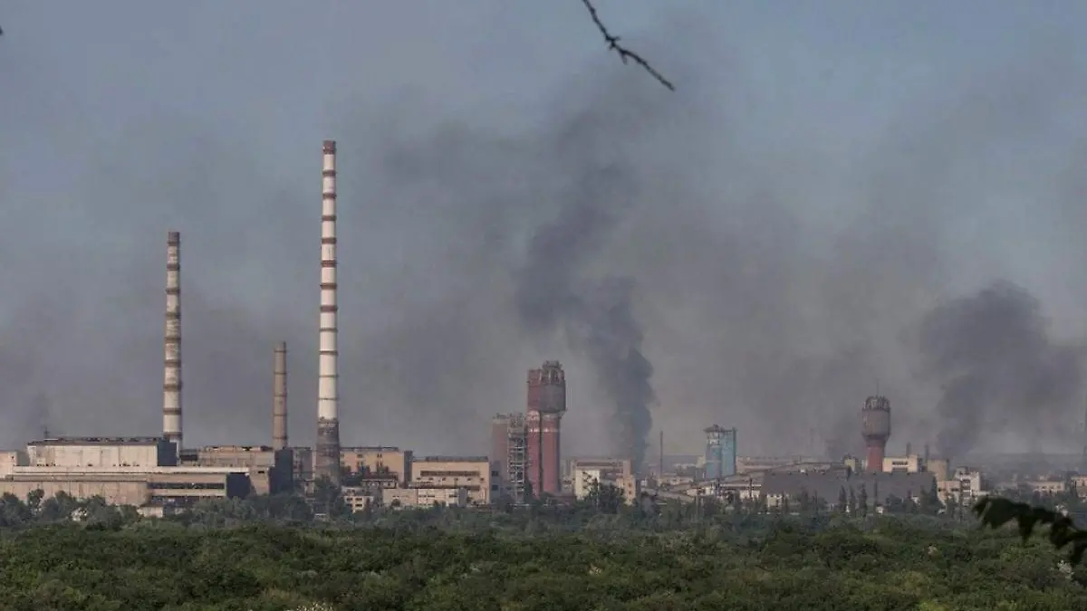 Corredor humanitario Azot planta de Ucrania