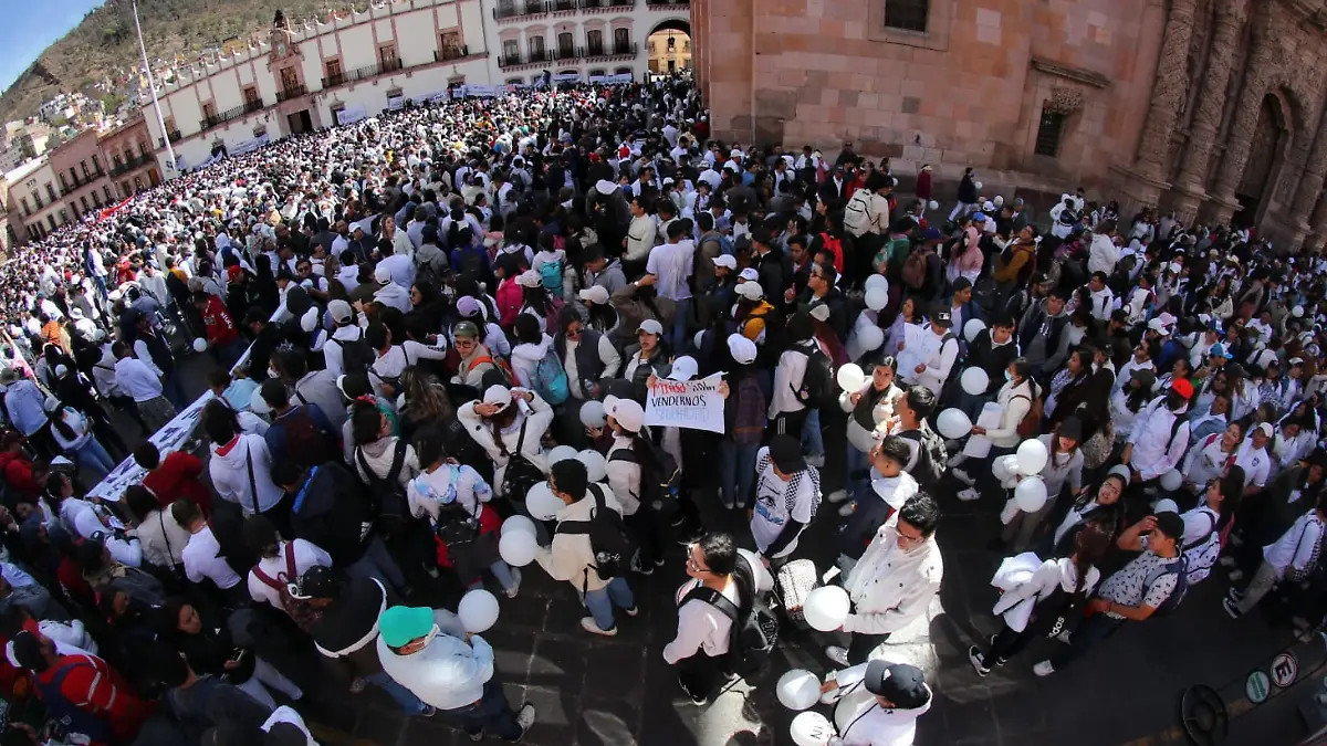 Marcha en Zacatecas vs violencia