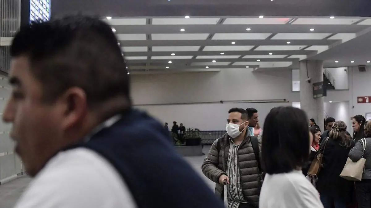 coronavirus en mexico aeropuerto aicm afp