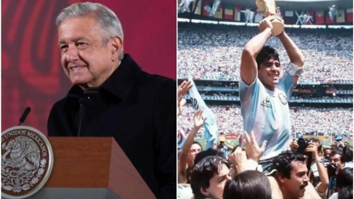 amlo maradona collage