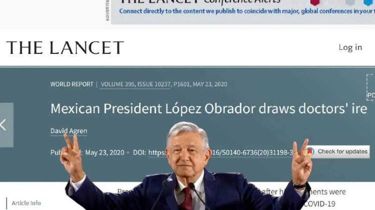 AMLO revista Lancet