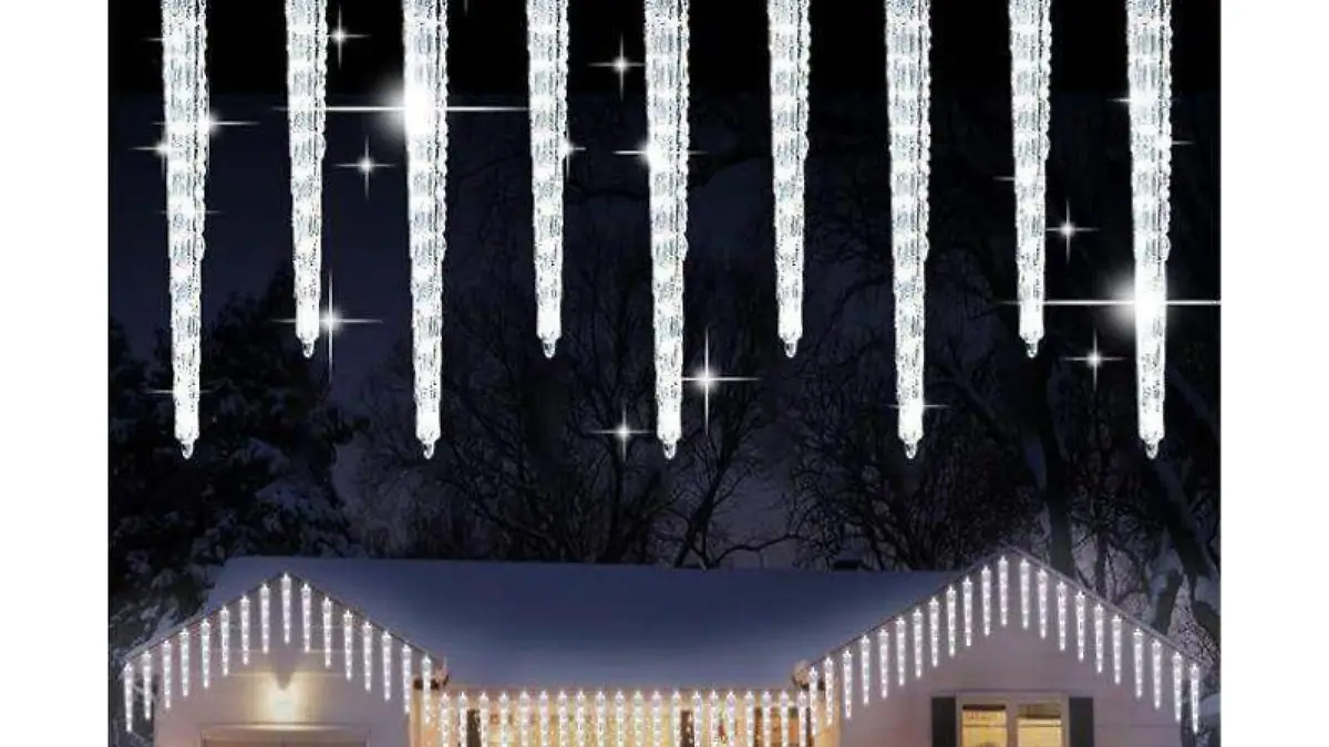 VOICEPTT luces de carámbano de Navidad