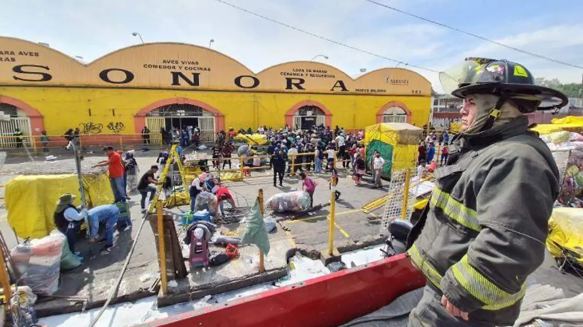 Incendio 2 Mercado de Sonora