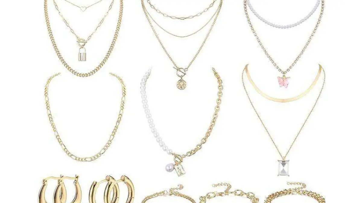 juego de 16 piezas de joyería