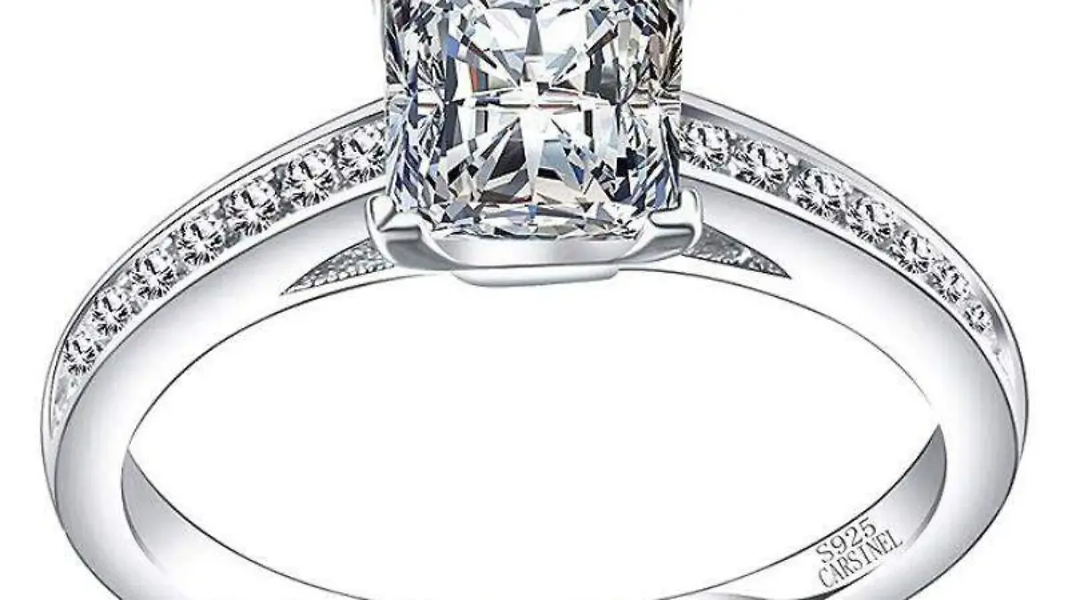 anillo corte princesa con zirconia