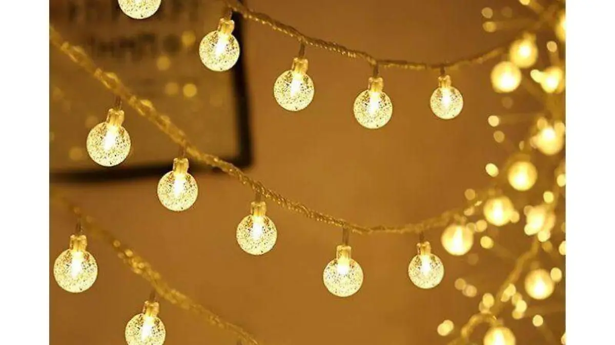 cadena de luz impermeable