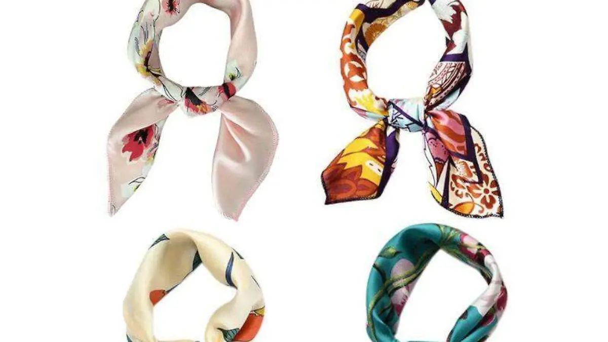 pañuelo de satén estilo años 50