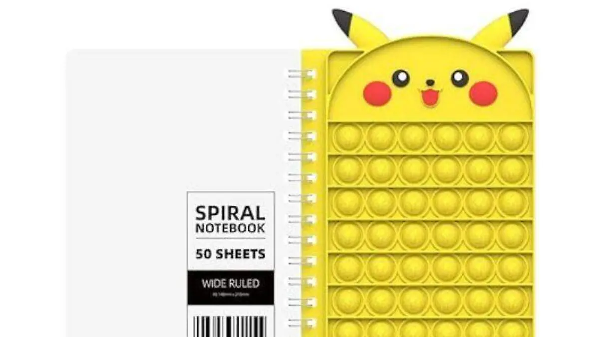 cuaderno de burbujas Pikachu