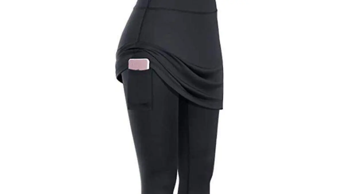 leggings de camping con falda