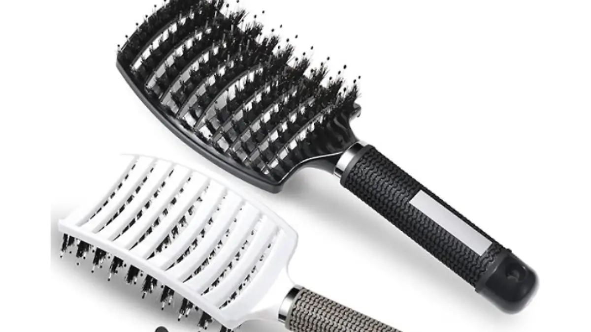 Lictin 2 cepillos de cerdas de jabalí