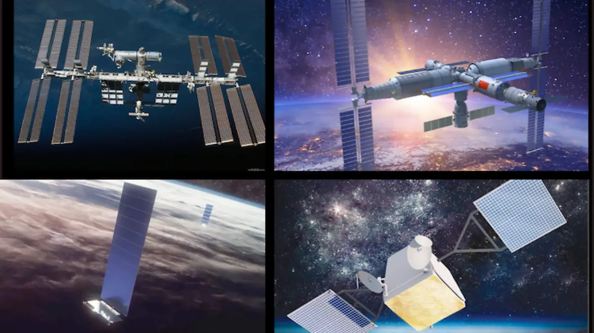 Estaciones espaciales-Satélites