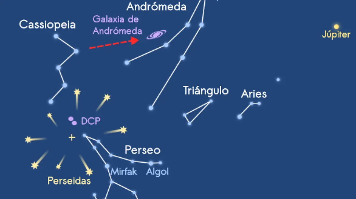 Mapa Perseidas