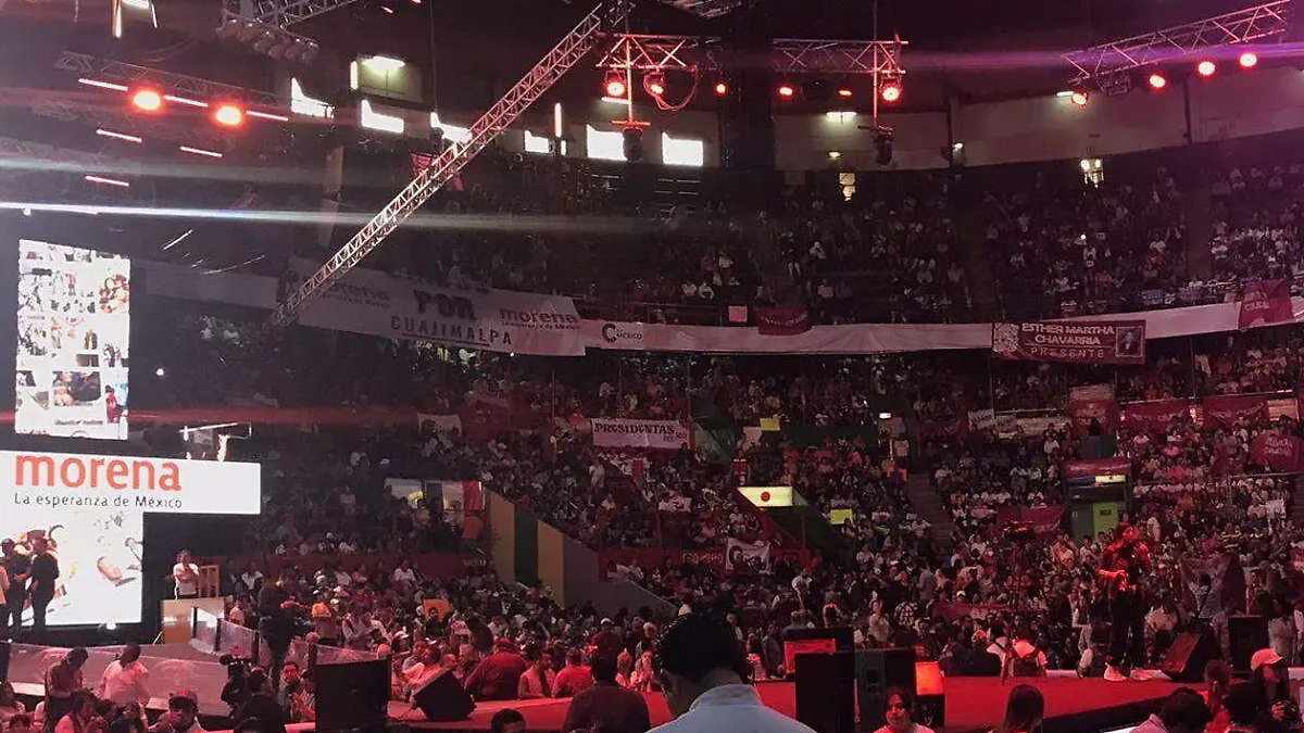 Claudia Sheinbaum en la Arena CDMX