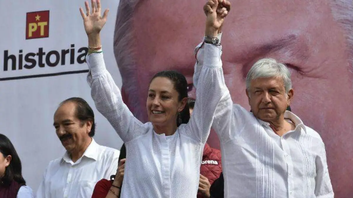 sheinbaum lópez obrador en iztacalco DANIEL GALEANA