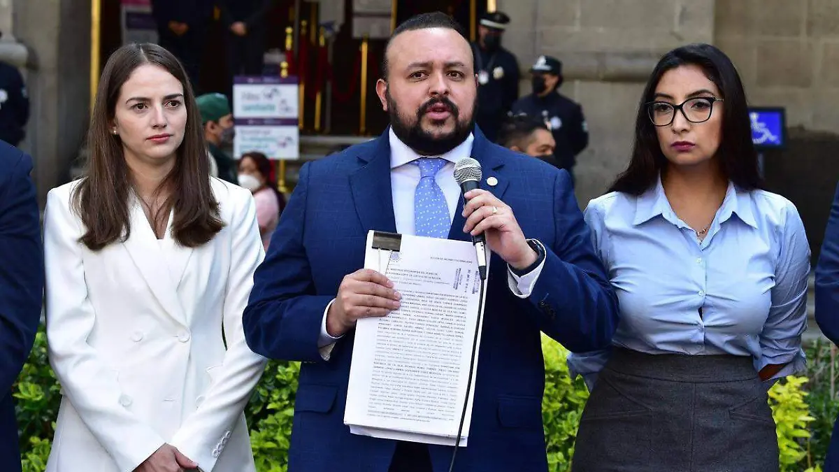 DIPUTADOS DE OPOSICIÓN EN LA CDMX PRESENTAN ACCIÓN DE INCONSTITUCIONALIDAD EN LA SCJ. CORTESÍA PAN CONGRESO CDMX (1)