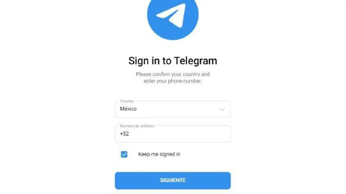 Inicio Sesión en Telegram