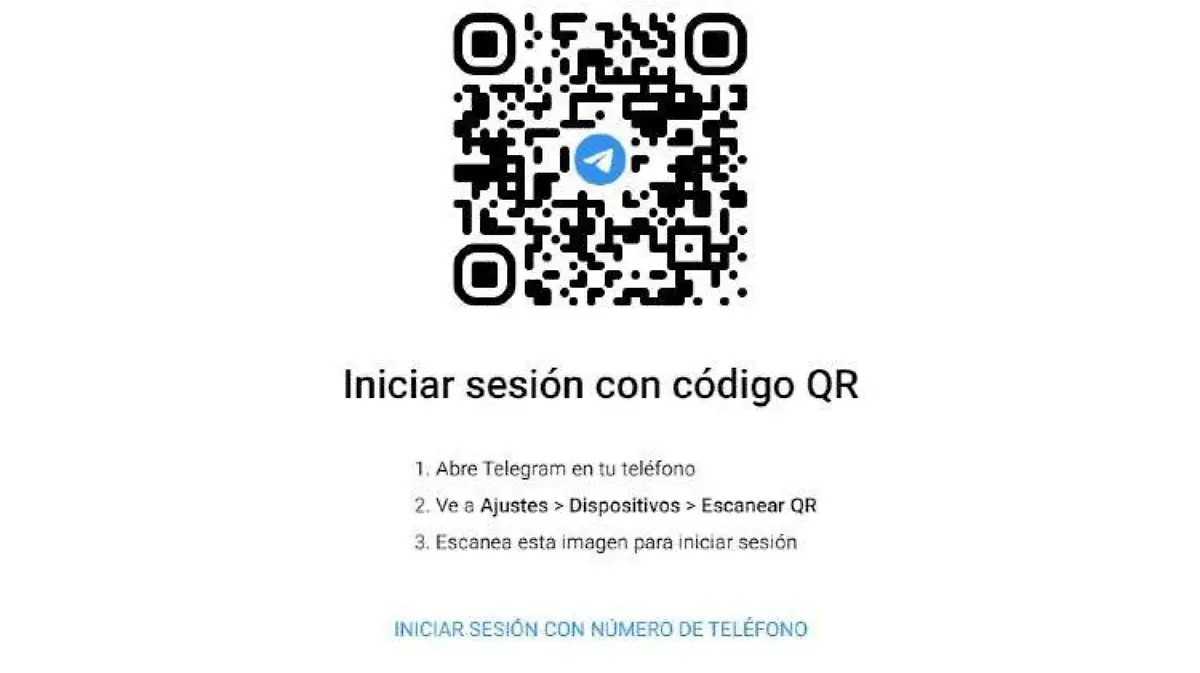 Inicio Sesión Telegram
